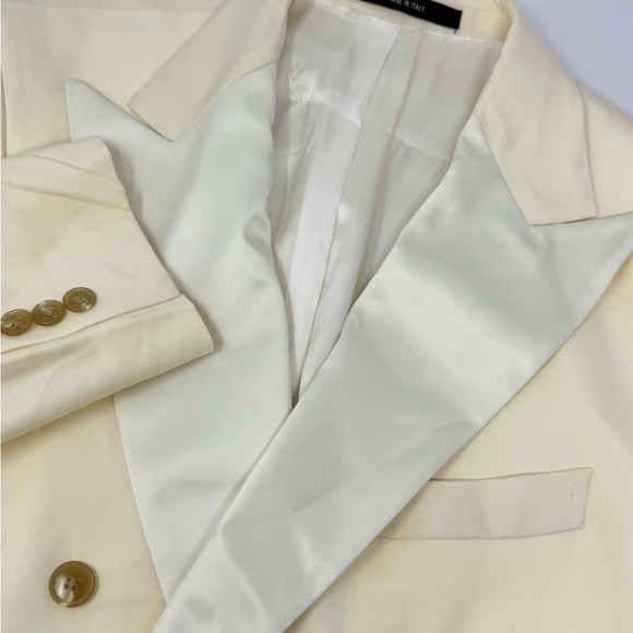 NWT Todd Snyder Double Breast Wool Blend Ivory Tuxedo Jacket Shawl Collar 40S - Picture 1 of 5